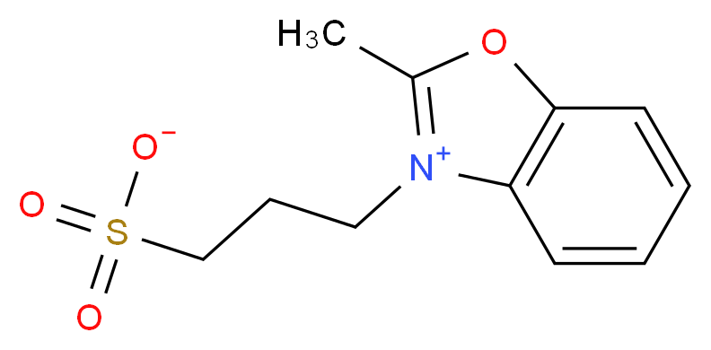 3-(2-methyl-1,3-benzoxazol-3-ium-3-yl)-1-propanesulfonate_分子结构_CAS_54443-97-9)