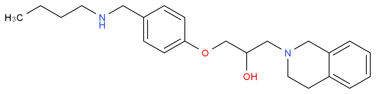 1-{4-[(butylamino)methyl]phenoxy}-3-(3,4-dihydro-2(1H)-isoquinolinyl)-2-propanol_分子结构_CAS_)