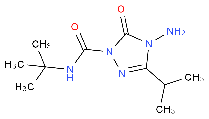 4-AMino-N-(tert-butyl)-3-isopropyl-5-oxo-4,5-dihydro-1H-1,2,4-triazole-1-carboxaMide_分子结构_CAS_129909-90-6)