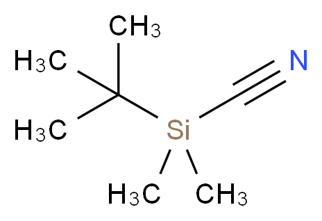 tert-butyldimethylsilanecarbonitrile_分子结构_CAS_56522-24-8