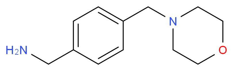 4-(Morpholin-4-ylmethyl)benzylamine 97%_分子结构_CAS_91271-84-0)