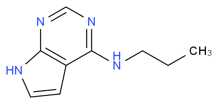 N-propyl-7H-pyrrolo[2,3-d]pyrimidin-4-amine_分子结构_CAS_60972-21-6