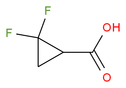 2,2-二氟环丙羧酸_分子结构_CAS_107873-03-0)