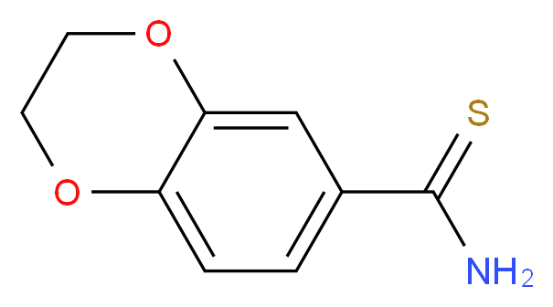 2,3-dihydro-1,4-benzodioxine-6-carbothioamide_分子结构_CAS_)