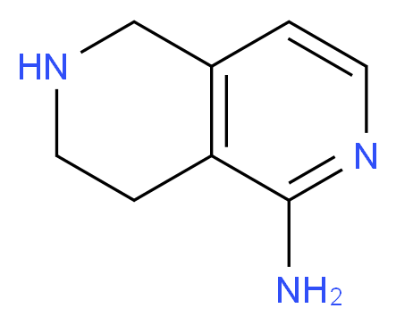 5,6,7,8-tetrahydro-2,6-naphthyridin-1-amine_分子结构_CAS_601515-40-6