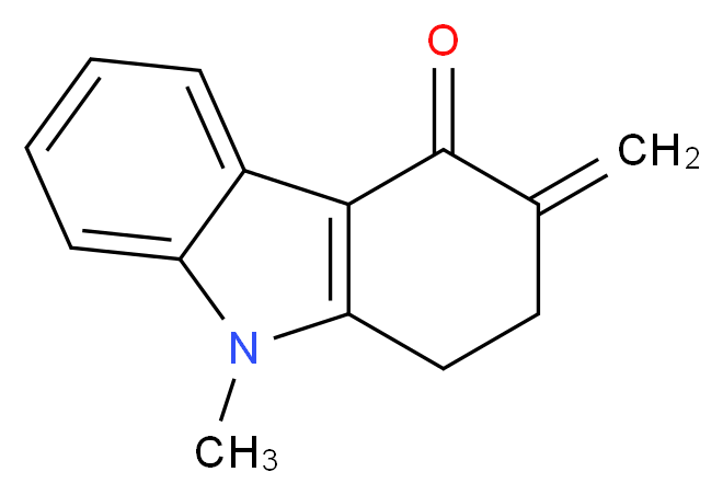 9-methyl-3-methylidene-2,3,4,9-tetrahydro-1H-carbazol-4-one_分子结构_CAS_99614-64-9