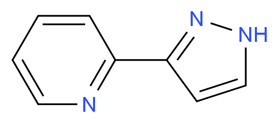 2-(1H-吡唑-3-基)吡啶_分子结构_CAS_75415-03-1)