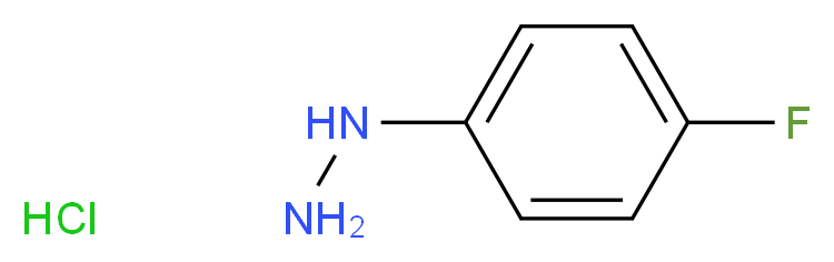 (4-fluorophenyl)hydrazine hydrochloride_分子结构_CAS_823-85-8)