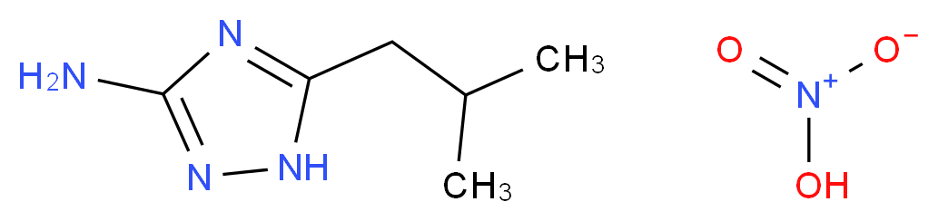 5-Isobutyl-1H-1,2,4-triazol-3-amine nitrate_分子结构_CAS_76955-95-8)