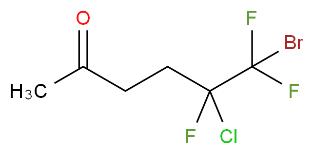 6-Bromo-5-chloro-5,6,6-trifluorohexan-2-one_分子结构_CAS_155630-26-5)