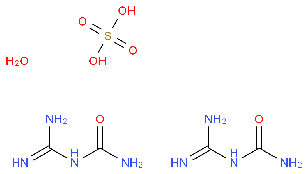 bis(carbamimidoylurea) sulfuric acid hydrate_分子结构_CAS_207300-86-5