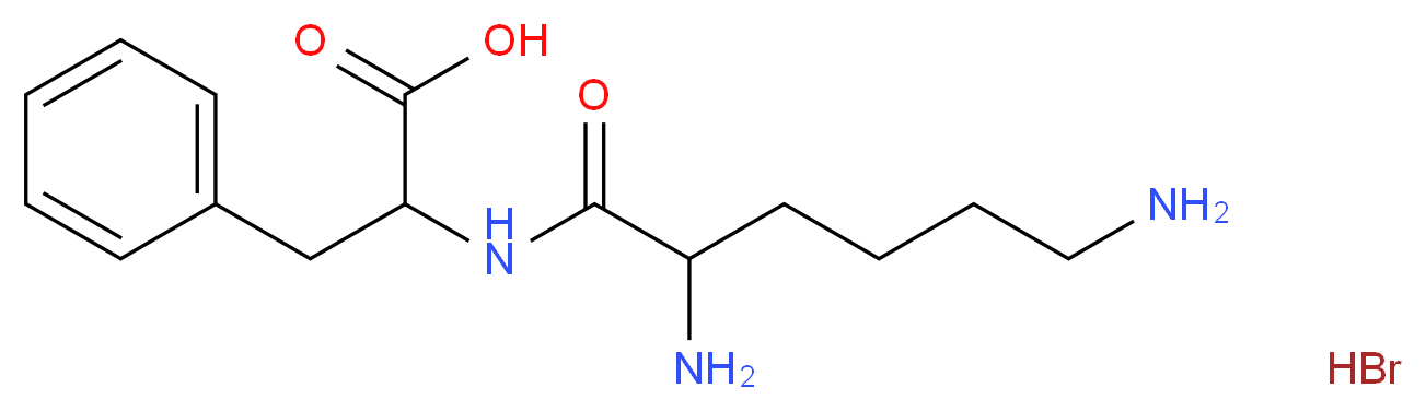 2-(2,6-diaminohexanamido)-3-phenylpropanoic acid hydrobromide_分子结构_CAS_28234-31-3