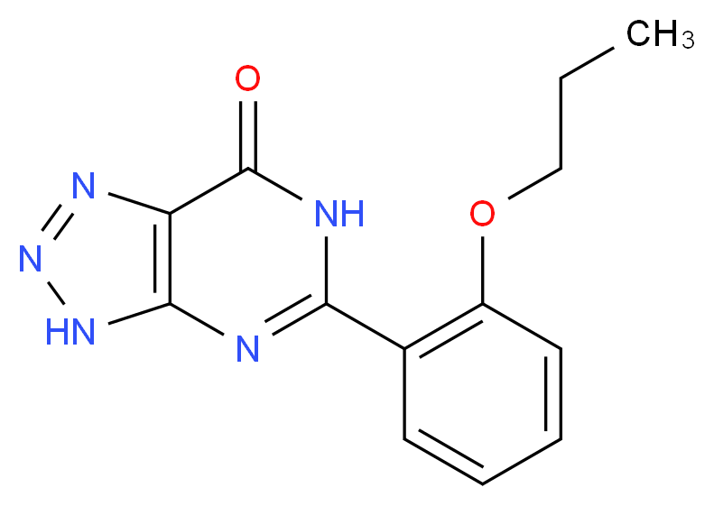 5-(2-propoxyphenyl)-3H,6H,7H-[1,2,3]triazolo[4,5-d]pyrimidin-7-one_分子结构_CAS_37762-06-4