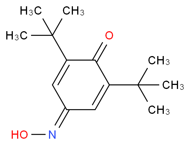 2,6-二-叔-丁基-邻-苯醌-4-肟_分子结构_CAS_15052-28-5)