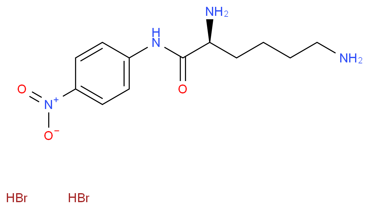 (2S)-2,6-diamino-N-(4-nitrophenyl)hexanamide dihydrobromide_分子结构_CAS_40492-96-4