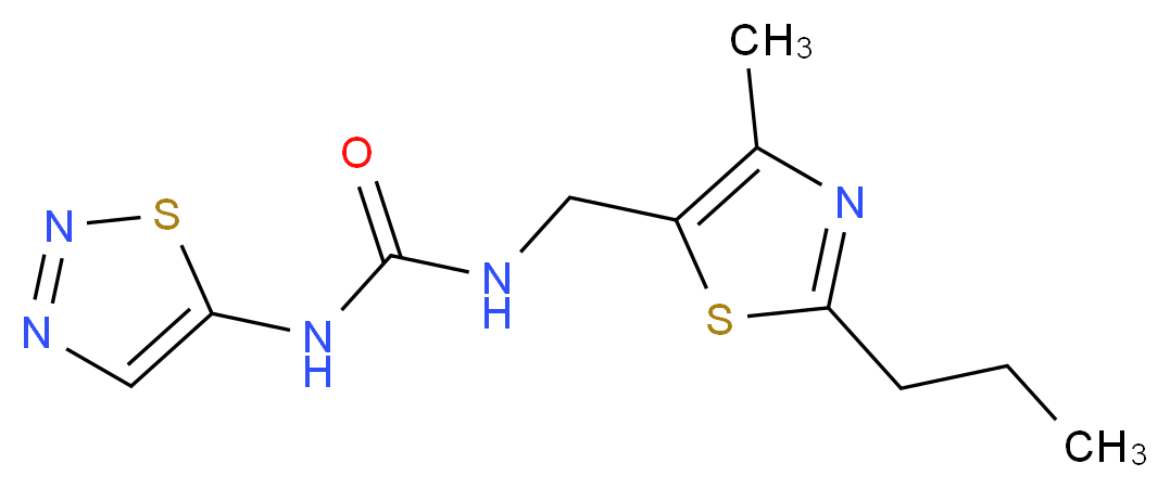 N-[(4-methyl-2-propyl-1,3-thiazol-5-yl)methyl]-N'-1,2,3-thiadiazol-5-ylurea_分子结构_CAS_)