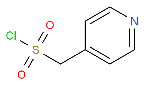 (pyridin-4-yl)methanesulfonyl chloride_分子结构_CAS_130820-88-1