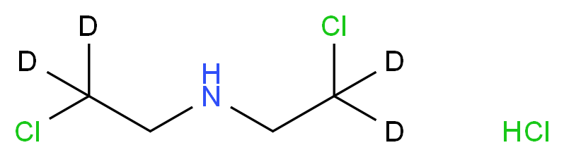 bis[2-chloro(2,2-<sup>2</sup>H<sub>2</sub>)ethyl]amine hydrochloride_分子结构_CAS_58880-33-4