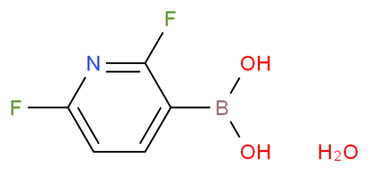 (2,6-difluoropyridin-3-yl)boronic acid hydrate_分子结构_CAS_1072952-27-2