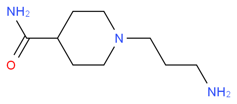 1-(3-Amino-propyl)-piperidine-4-carboxylic acid amide_分子结构_CAS_)