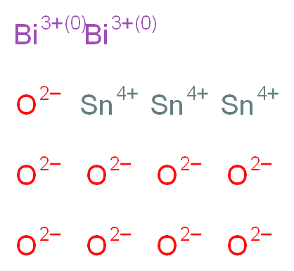 tritin(4+) ion dibismuth(3+) ion nonaoxidandiide_分子结构_CAS_12010-67-2