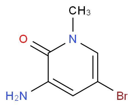 3-amino-5-bromo-1-methyl-1,2-dihydropyridin-2-one_分子结构_CAS_)