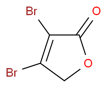 3,4-Dibromofuran-2(5H)-one_分子结构_CAS_149418-41-7)