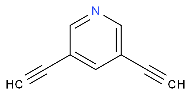 3,5-diethynylpyridine_分子结构_CAS_67227-90-1,683738-44-5)