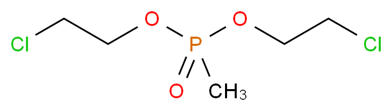 双(2-氯乙基)甲基膦酸酯_分子结构_CAS_2799-58-8)