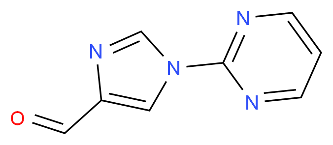 1-(pyrimidin-2-yl)-1H-imidazole-4-carbaldehyde_分子结构_CAS_433921-37-0