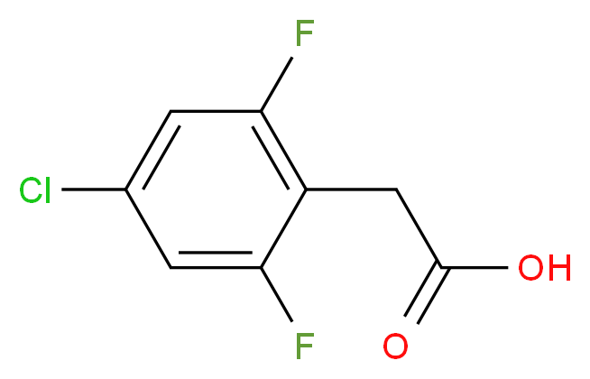4-氯-2,6-二氟苯乙酸_分子结构_CAS_537033-55-9)