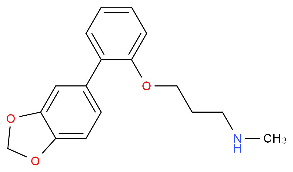3-[2-(1,3-benzodioxol-5-yl)phenoxy]-N-methylpropan-1-amine_分子结构_CAS_)
