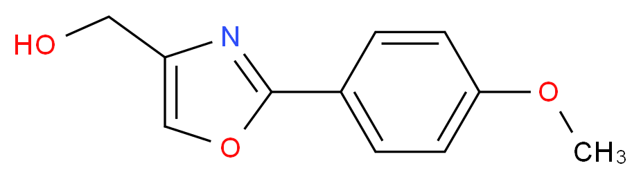 [2-(4-methoxyphenyl)-1,3-oxazol-4-yl]methanol_分子结构_CAS_885273-76-7