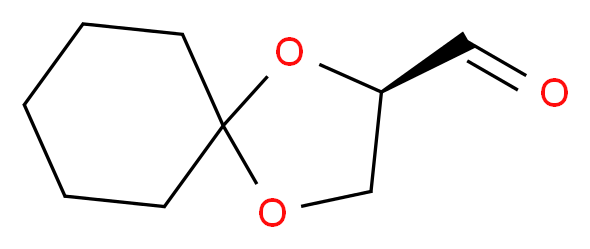 (2R)-1,4-dioxaspiro[4.5]decane-2-carbaldehyde_分子结构_CAS_78008-36-3