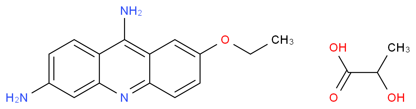 2-hydroxypropanoic acid; 7-ethoxyacridine-3,9-diamine_分子结构_CAS_1837-57-6