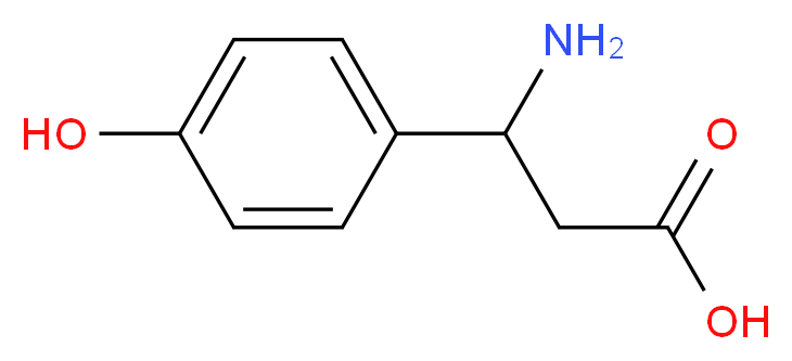 3-Amino-3-(4-hydroxyphenyl)propanoic acid_分子结构_CAS_6049-54-3)