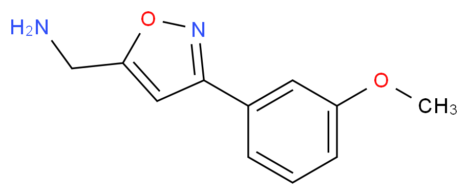 1-[3-(3-methoxyphenyl)-5-isoxazolyl]methanamine_分子结构_CAS_543713-42-4)
