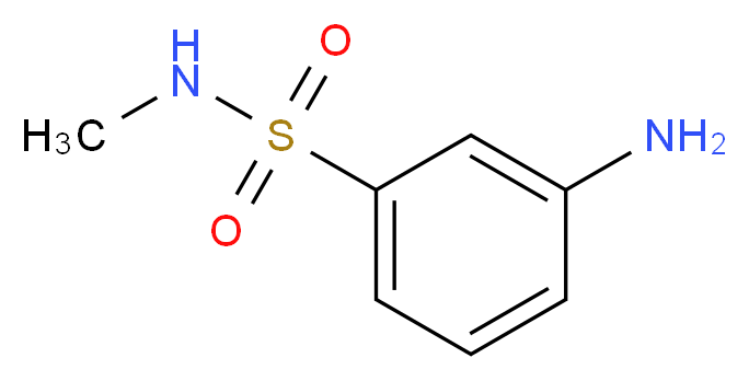 3-amino-N-methylbenzene-1-sulfonamide_分子结构_CAS_459434-40-3