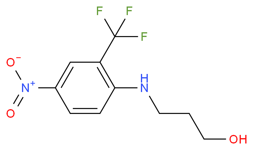 3-{[4-nitro-2-(trifluoromethyl)phenyl]amino}propan-1-ol_分子结构_CAS_115416-49-4