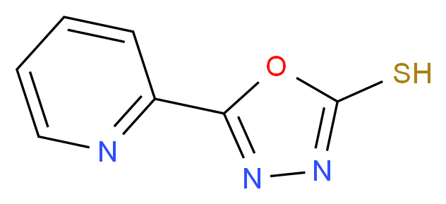 5-Pyridin-2-yl-1,3,4-oxadiazole-2-thiol_分子结构_CAS_)