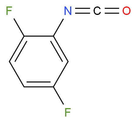 1,4-difluoro-2-isocyanatobenzene_分子结构_CAS_39718-32-6