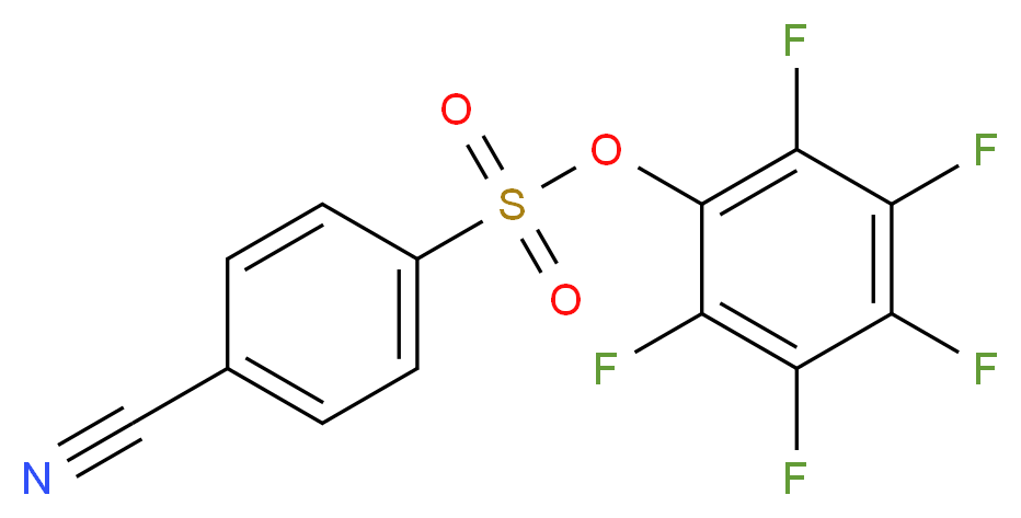 2,3,4,5,6-Pentafluorophenyl 4-cyanobenzenesulfonate_分子结构_CAS_)