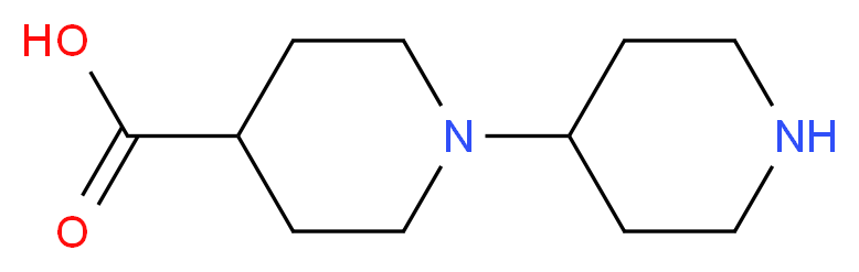 1-(piperidin-4-yl)piperidine-4-carboxylic acid_分子结构_CAS_201810-56-2