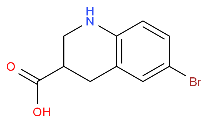 6-bromo-1,2,3,4-tetrahydroquinoline-3-carboxylic acid_分子结构_CAS_885278-13-7