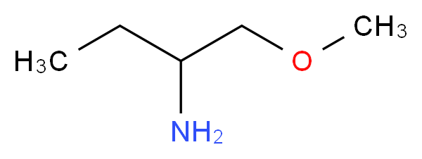 1-methoxybutan-2-amine_分子结构_CAS_63448-63-5