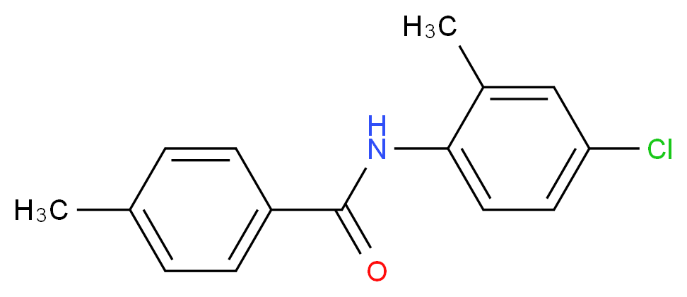 N-(4-Chloro-2-methylphenyl)-4-methylbenzamide_分子结构_CAS_349089-27-6)