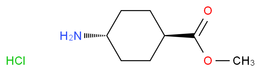 Methyl trans-4-aMinocyclohexanecarboxylate hydrochloride_分子结构_CAS_61367-07-5)