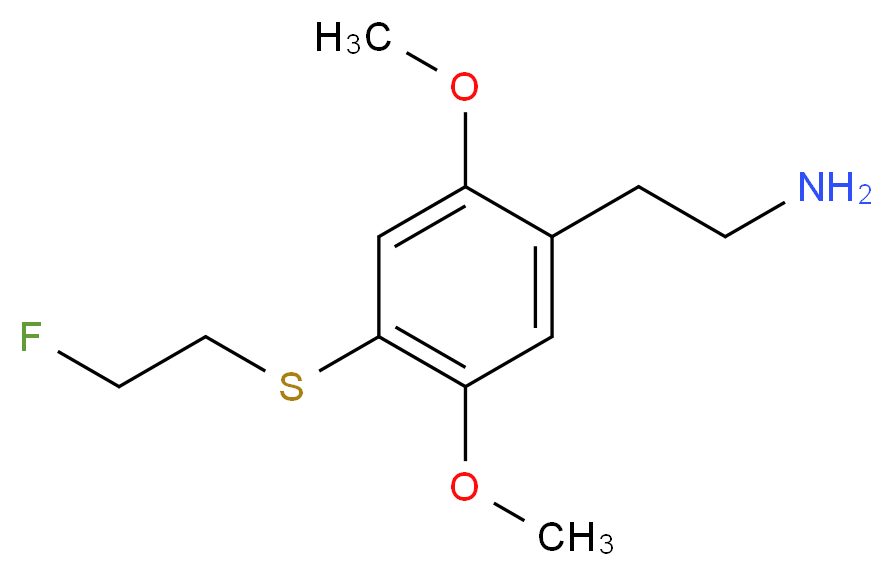 2-{4-[(2-fluoroethyl)sulfanyl]-2,5-dimethoxyphenyl}ethan-1-amine_分子结构_CAS_207740-33-8