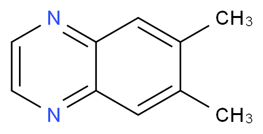 6,7-dimethylquinoxaline_分子结构_CAS_7153-23-3