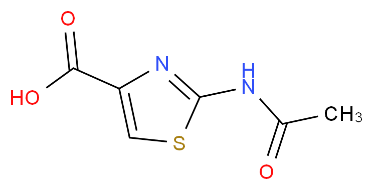 2-(Acetylamino)-1,3-thiazole-4-carboxylic acid_分子结构_CAS_50602-38-5)